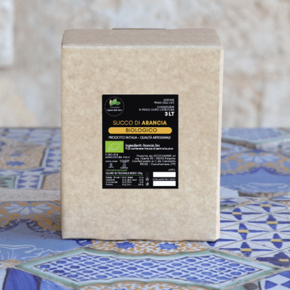 Succo di Arancia Biologico Puro di Sicilia - 2pz da 300cl