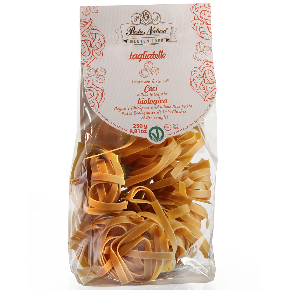 Tagliatelle di Ceci e Riso Integrale BIO - Gluten Free e Vegan Trafilata al Bronzo