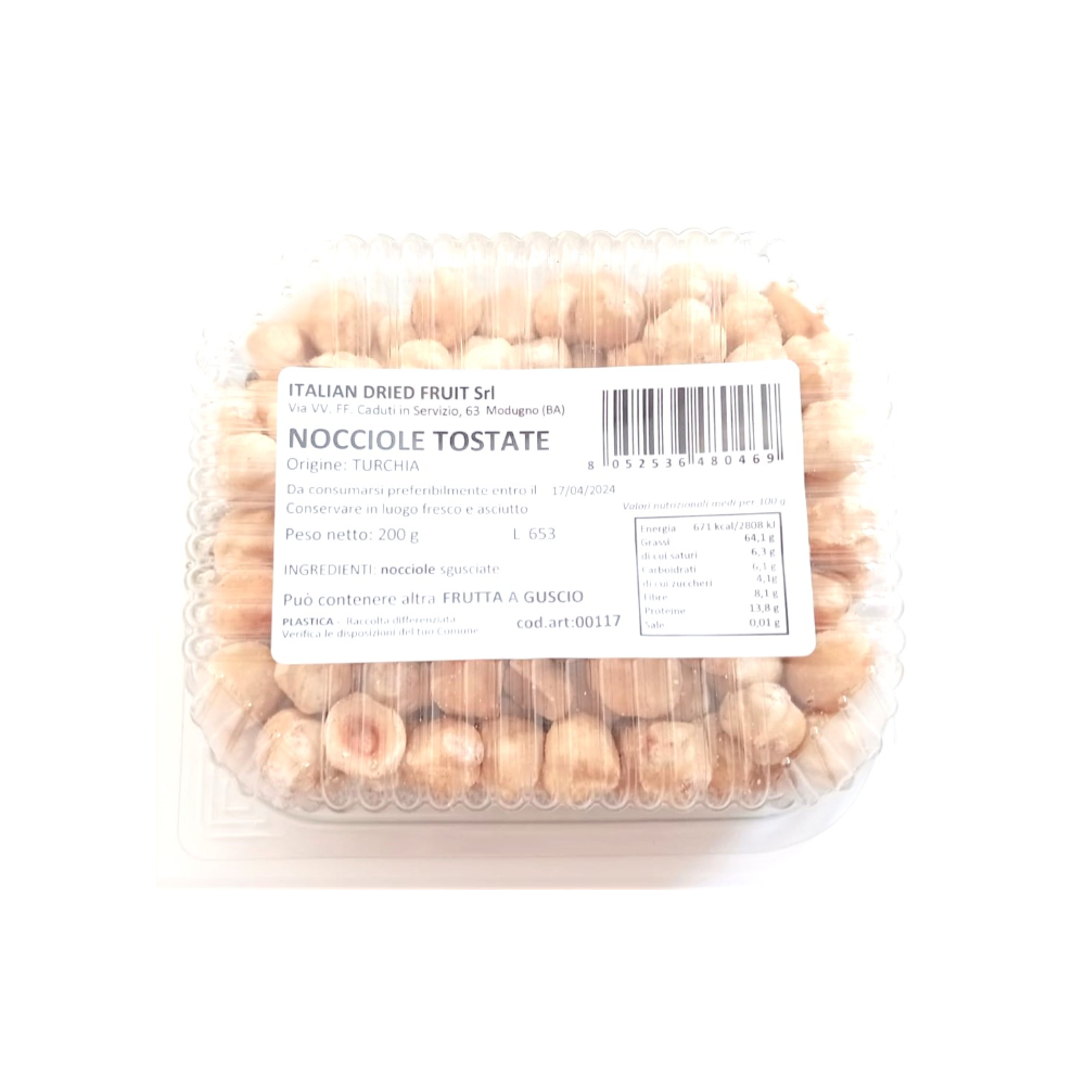 Nocciole Sgusciate Tostate - 10 vaschette da 200g