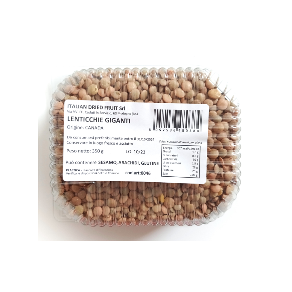 Lenticchie Giganti - 10 vaschette da 350g