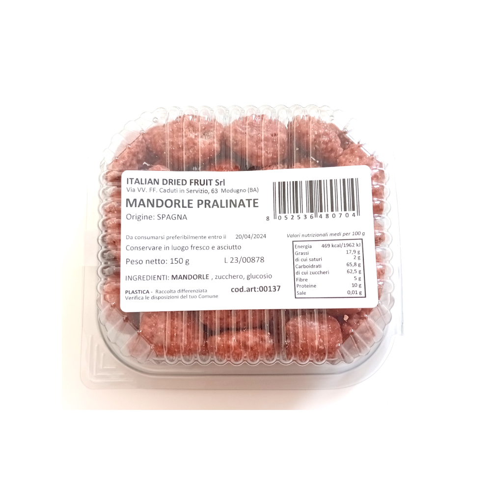 Mandorle Pralinate Dolci - 10 vaschette da 150g