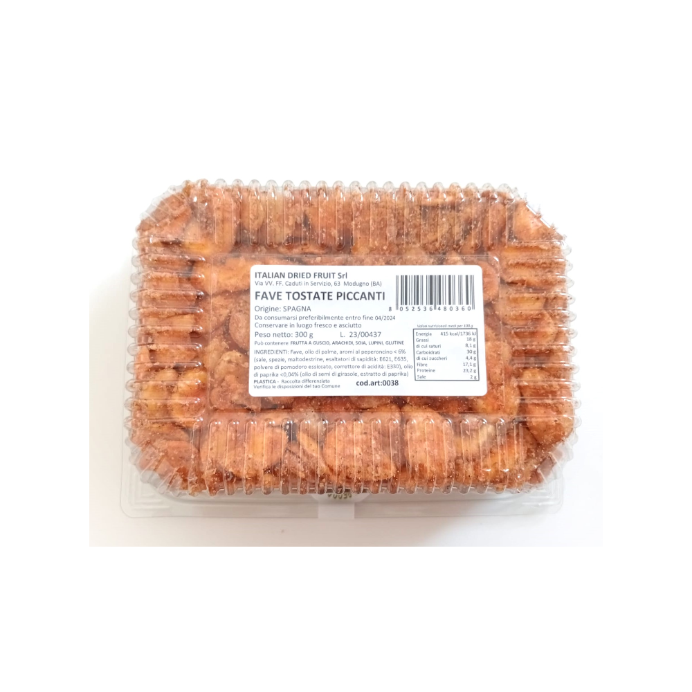 Fave Tostate Piccanti - 10 vaschette da 300g