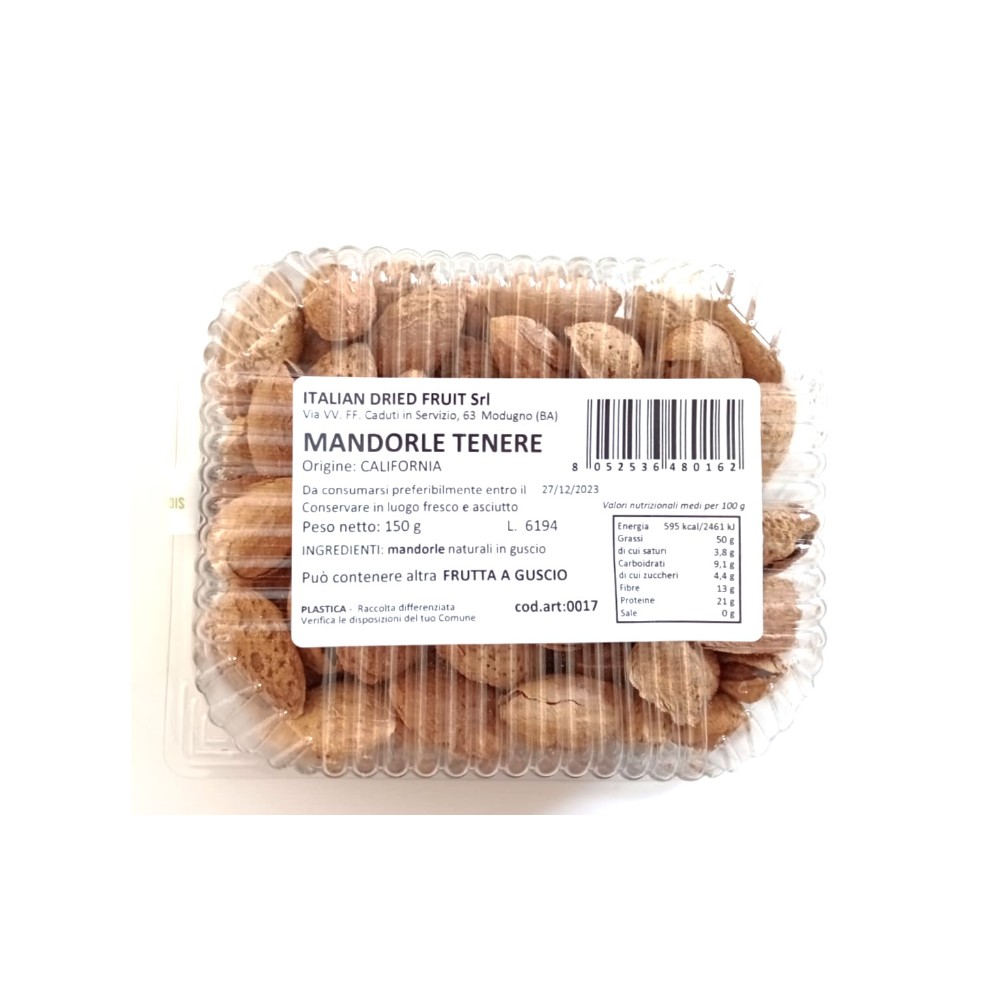 Mandorle dal Guscio Tenero - 10 vaschette da 150g