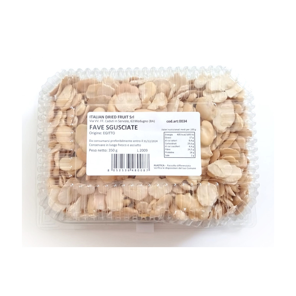 Fave Secche Sgusciate - 10 vaschette da 350g