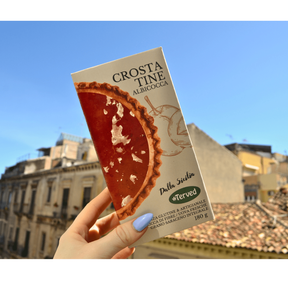 Crostatine al Albicocca Senza Glutine con Grano Saraceno - 4 Pezzi x 50g