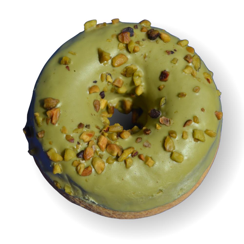 Ciambelle al Forno Ricoperte di Glassa al Gusto Pistacchio Senza Glutine - 12 Pezzi