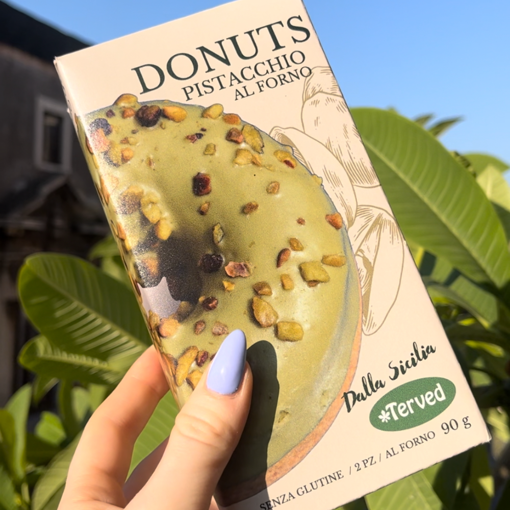 Donuts al Forno Ricoperto con Glassa al Pistacchio Senza Glutine - 2 Pezzi x 45g