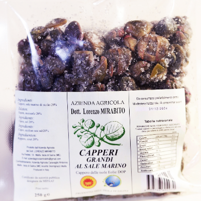 Capperi di Salina Grandi DOP al Sale Marino - 125g, 250g, 500g o 1kg