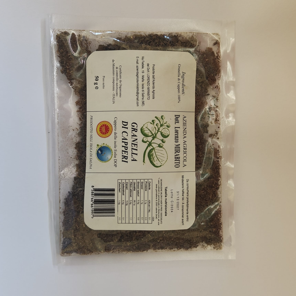 Granella di Capperi delle Isole Eolie DOP - 50g