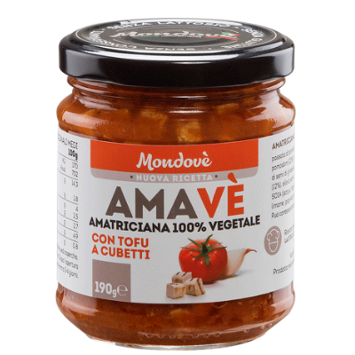 Sugo Amatriciana 100% Vegetale con Tofu a Cubetti - 190g
