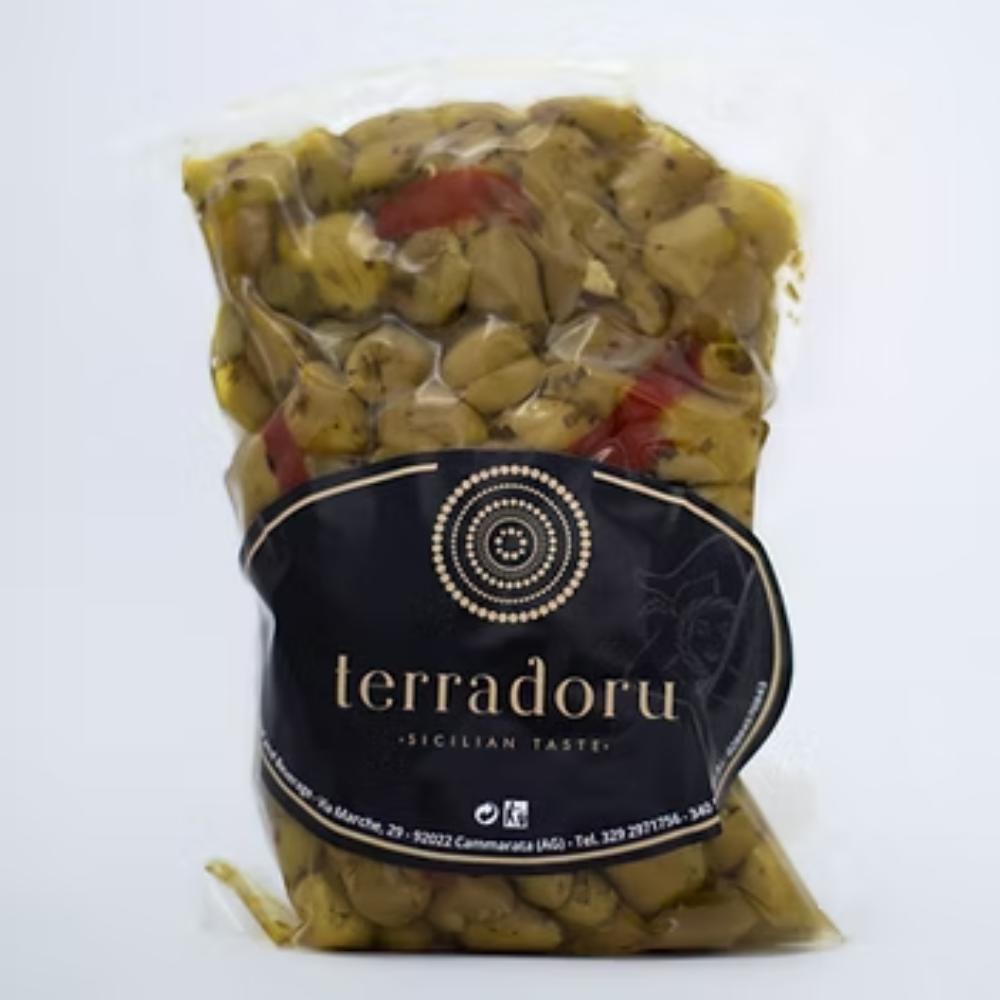 Olive Verdi alla Lampedusana - 500g