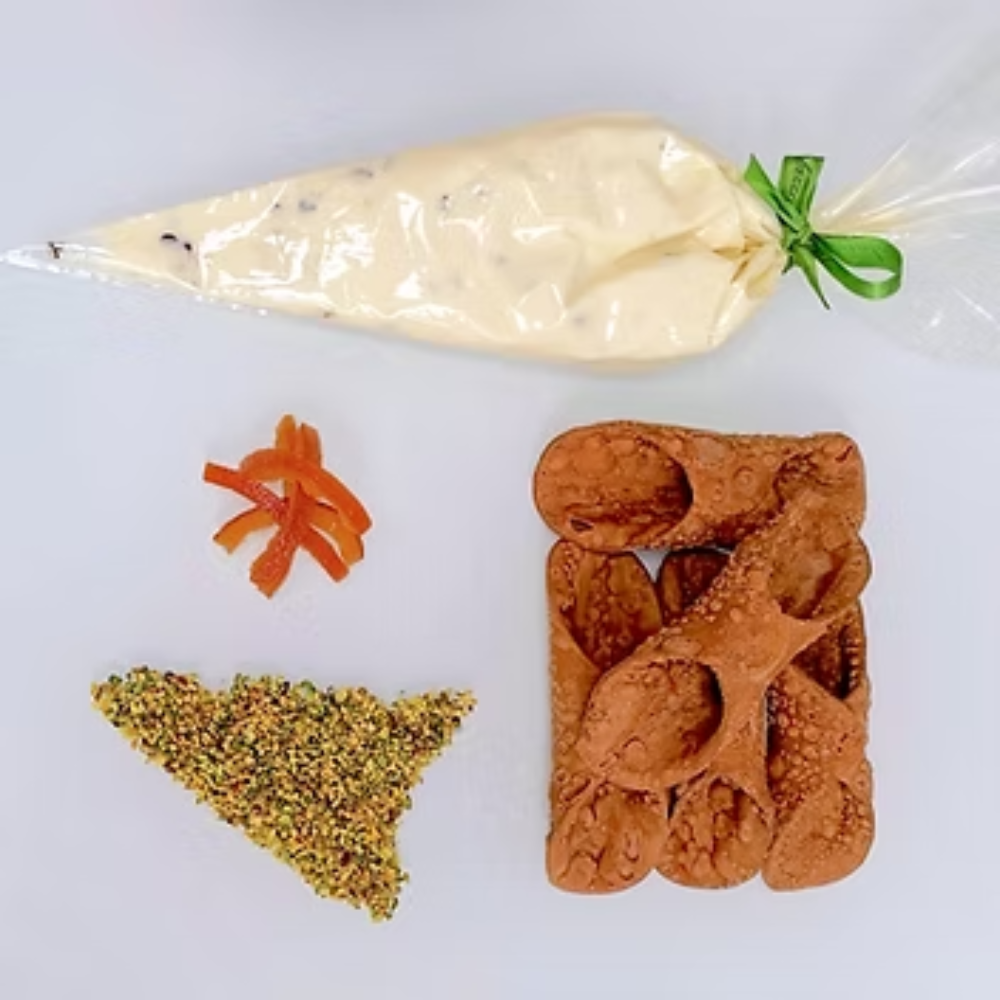 Kit 10 Cannoli Siciliani: 10 Cialde + 1Kg di Ricotta di Pecora