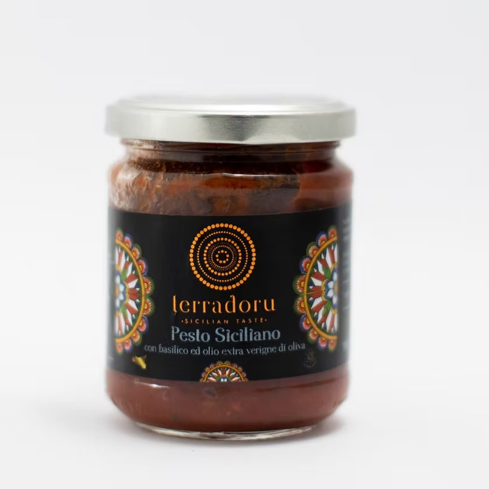 Pesto Siciliano con Basilico ed Olio Extravergine di Oliva - 180g