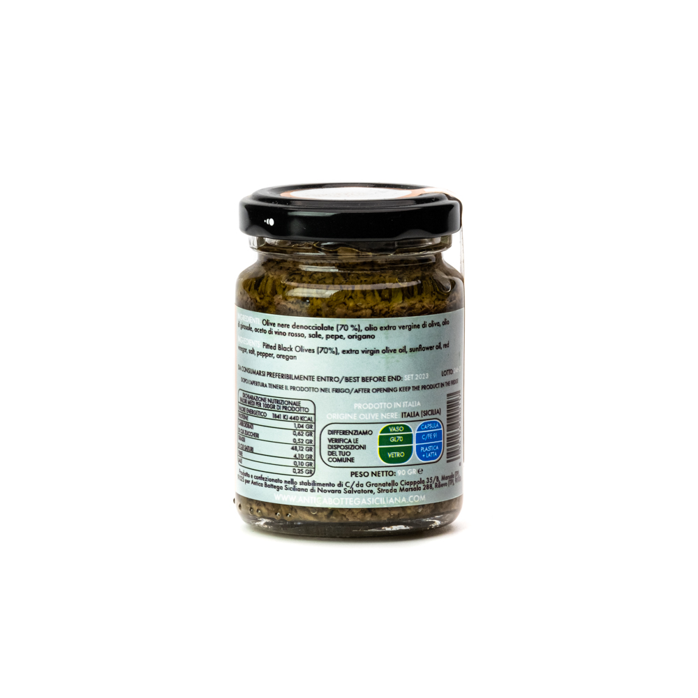Paté di Olive Nere 100% Siciliane - 90g
