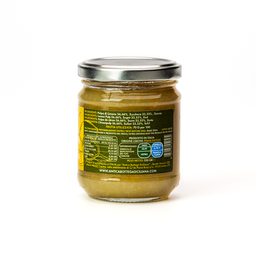 Marmellata di Limoni 100% Siciliani - 220g