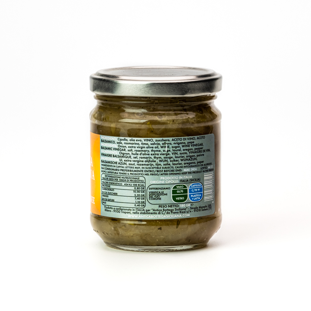 Cipollata in Agrodolce alle Erbette Mediterranee - 180g
