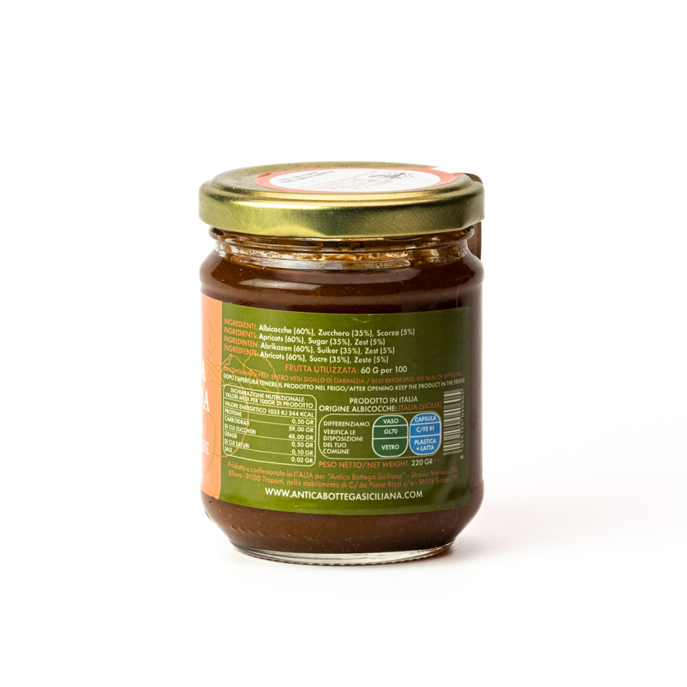 Marmellata di Albicocche 100% Siciliane - 220g