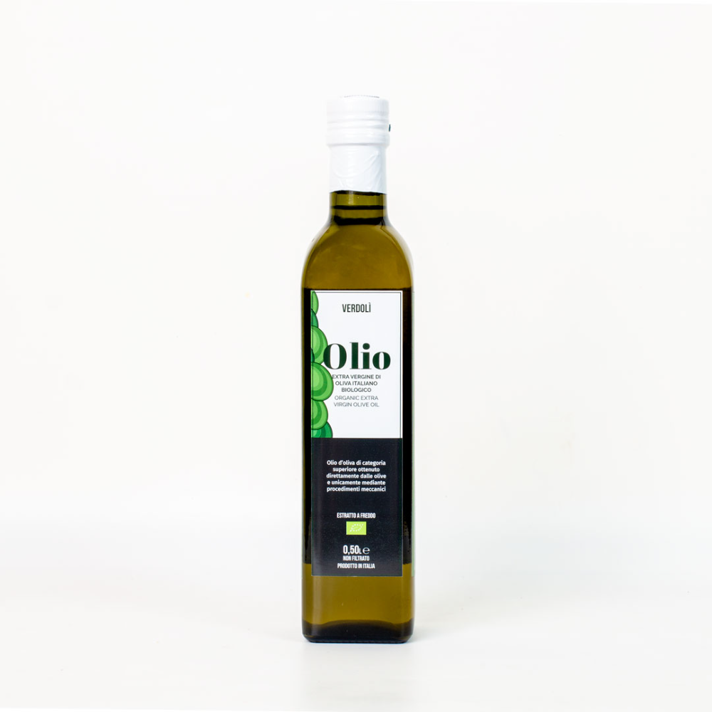 Olio Extra Vergine d'oliva italiano Biologico Verdolì - 0,50 cl