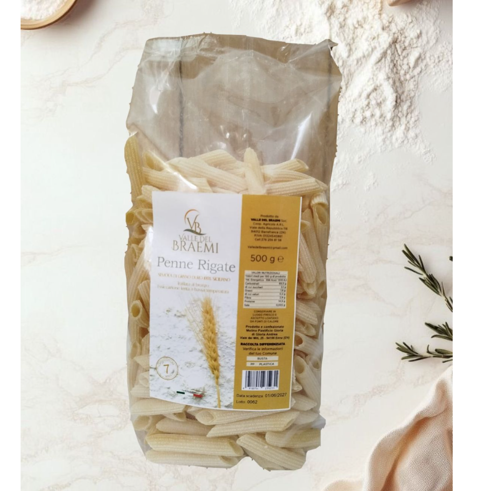 Penne Rigate di Grano Duro Siciliano Trafilate al Bronzo - 2kg o 3Kg