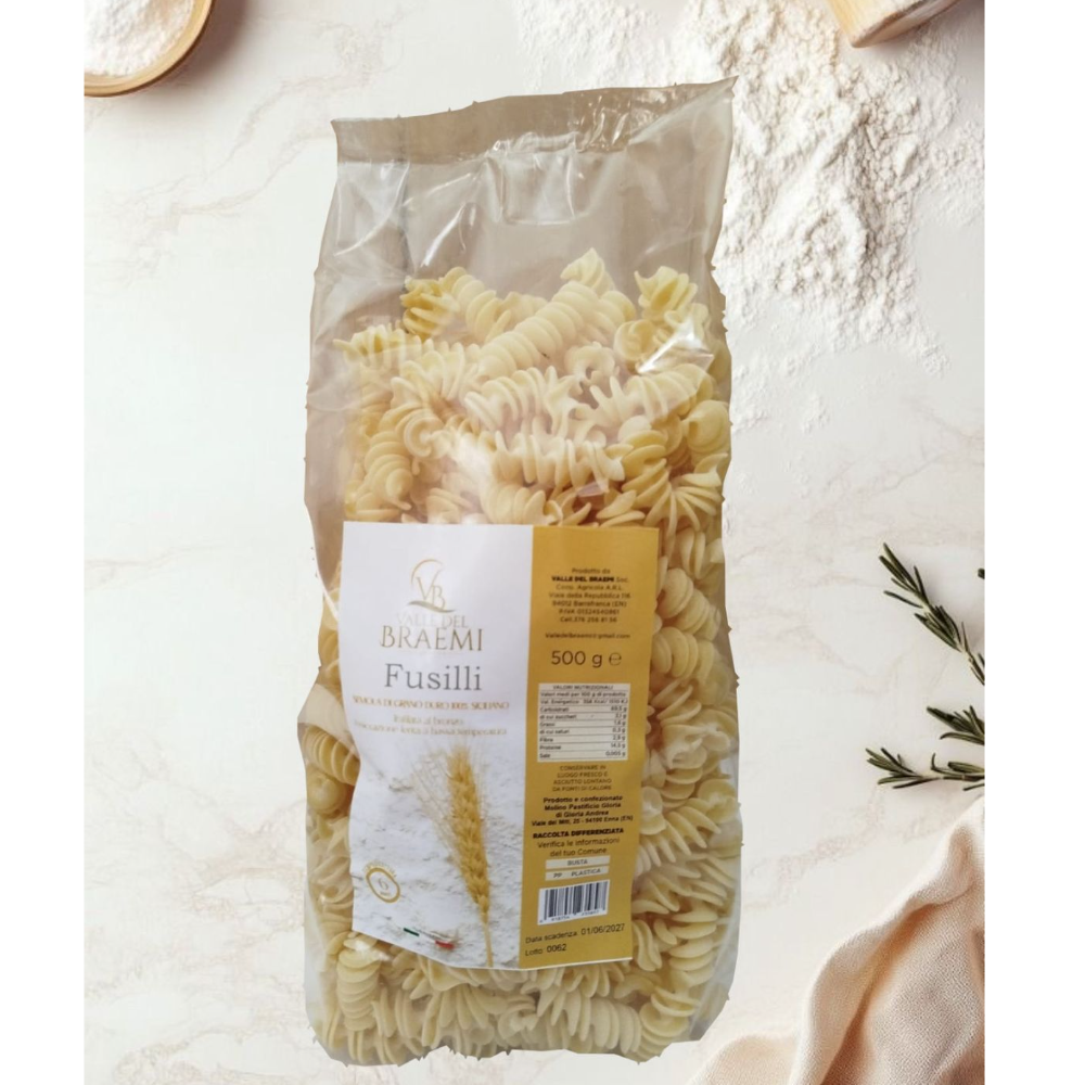 Fusilli di Grano Duro Siciliano Trafilati al Bronzo - 2Kg o 3Kg
