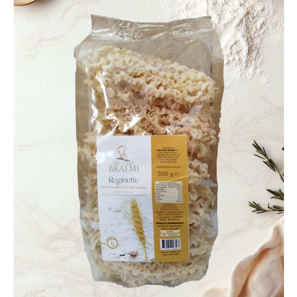 Pasta Reginette di Grano Duro Siciliano Trafilata al Bronzo - 2kg o 3kg
