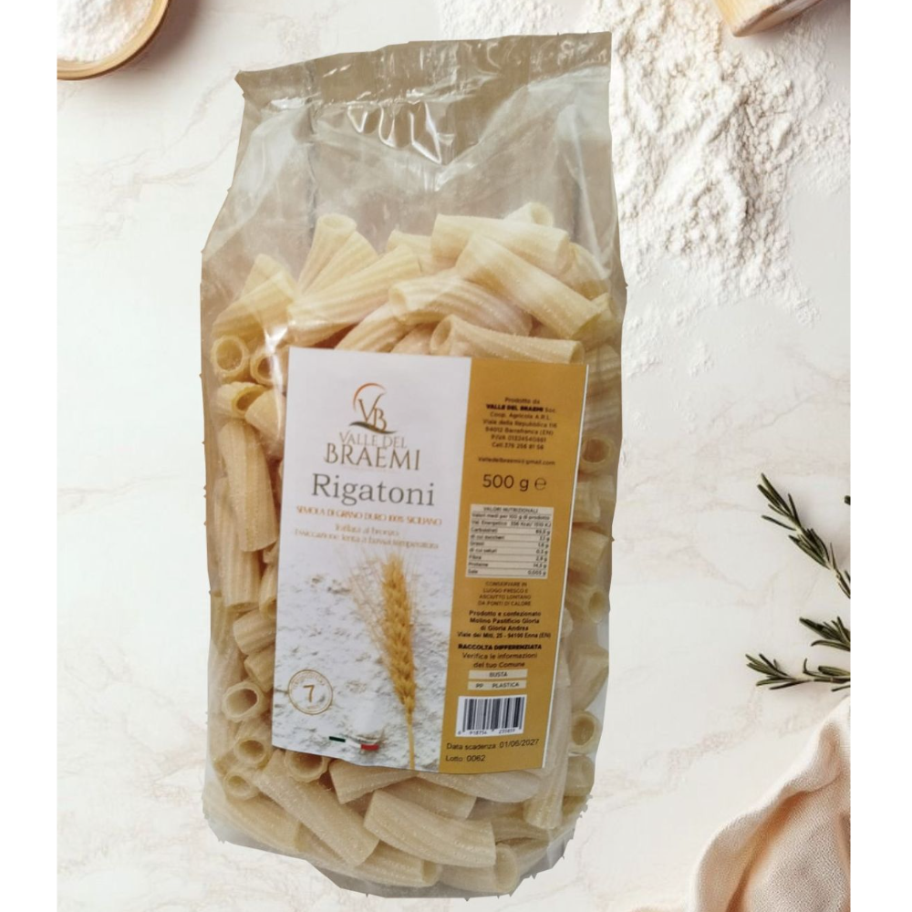Rigatoni dì Grano Duro Siciliano Trafilati al Bronzo - 2Kg o 3Kg