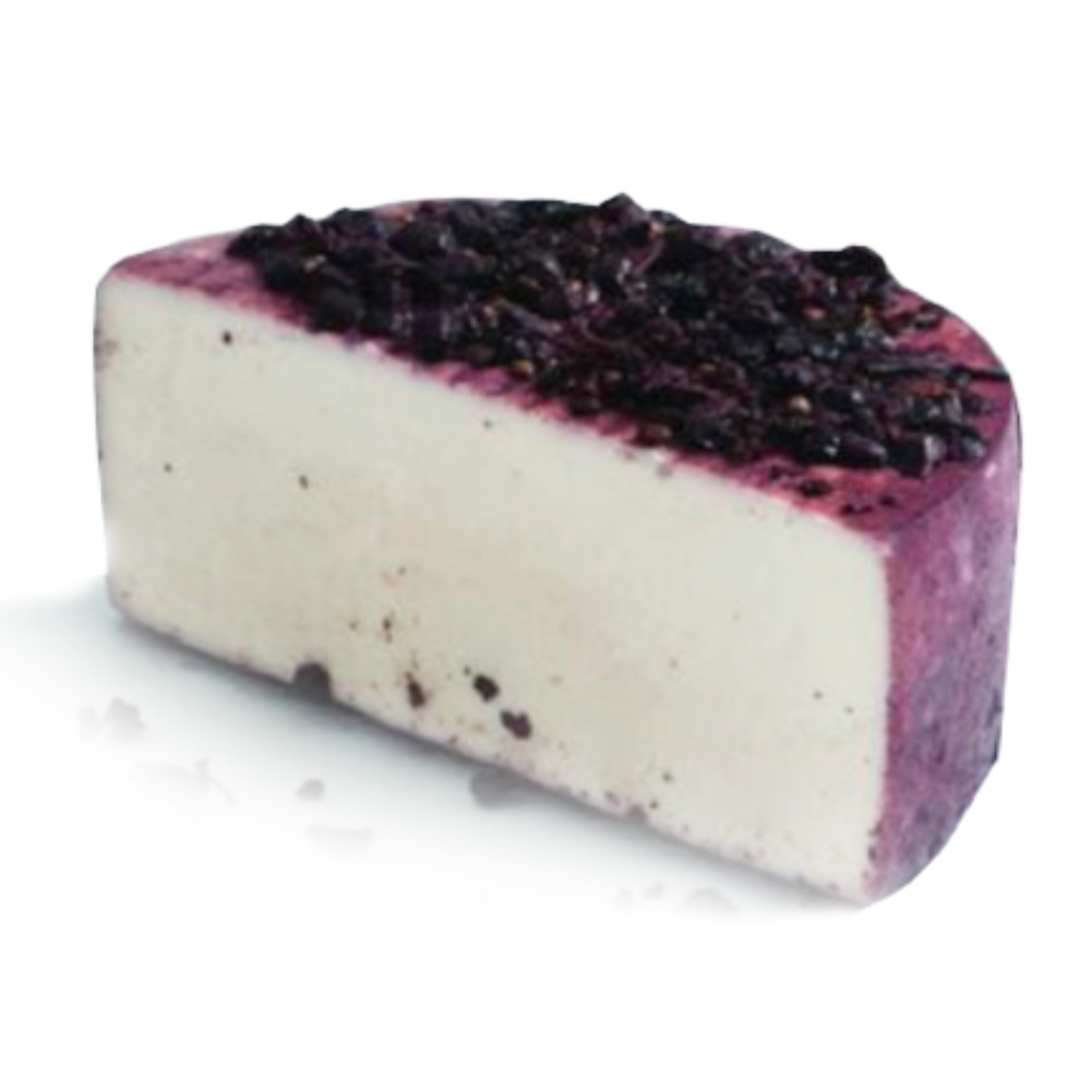 Formaggio Caprino con Vino Rosso e Frutti di Bosco "DeVin" - 1kg