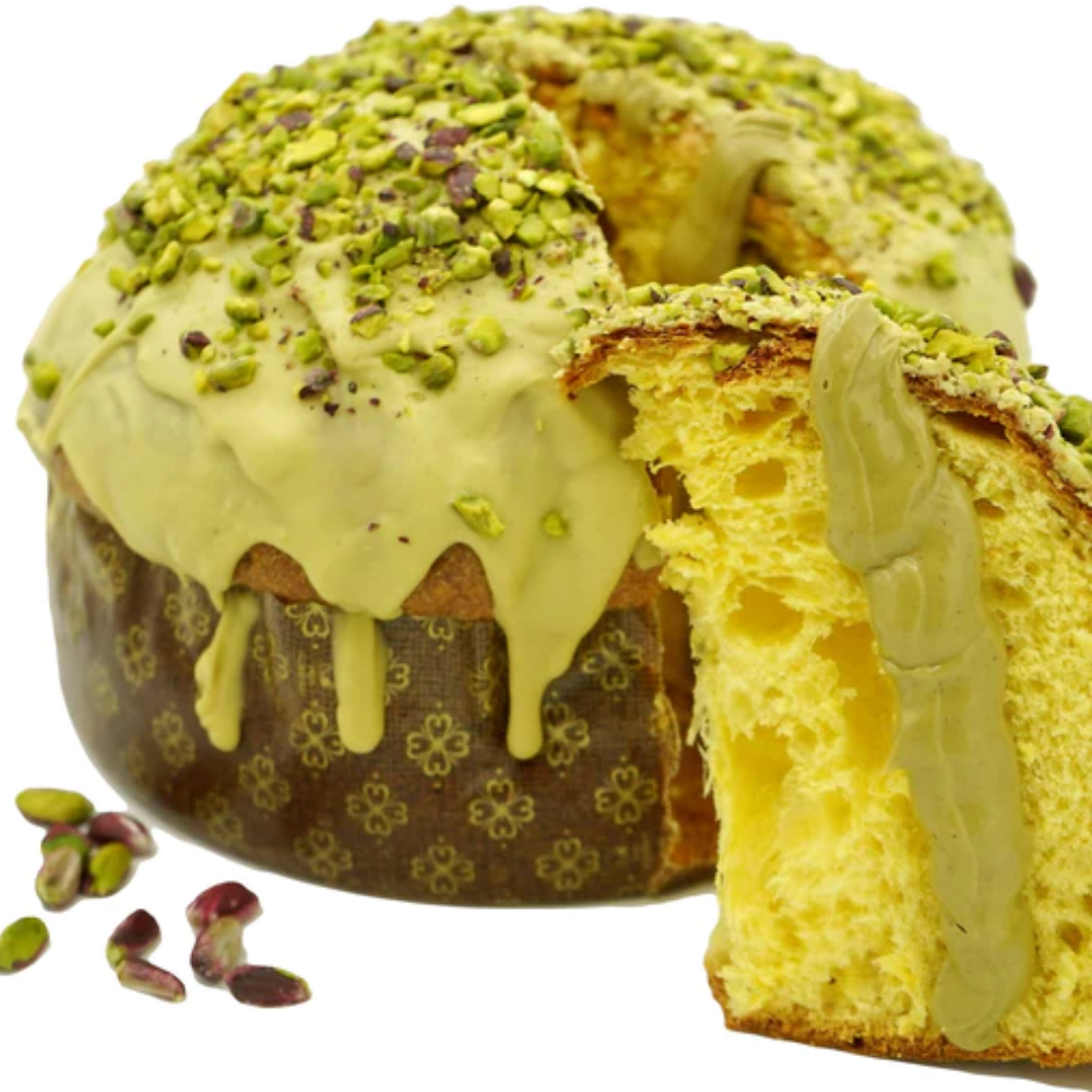 Panettone Artigianale al Pistacchio Siciliano - 1Kg