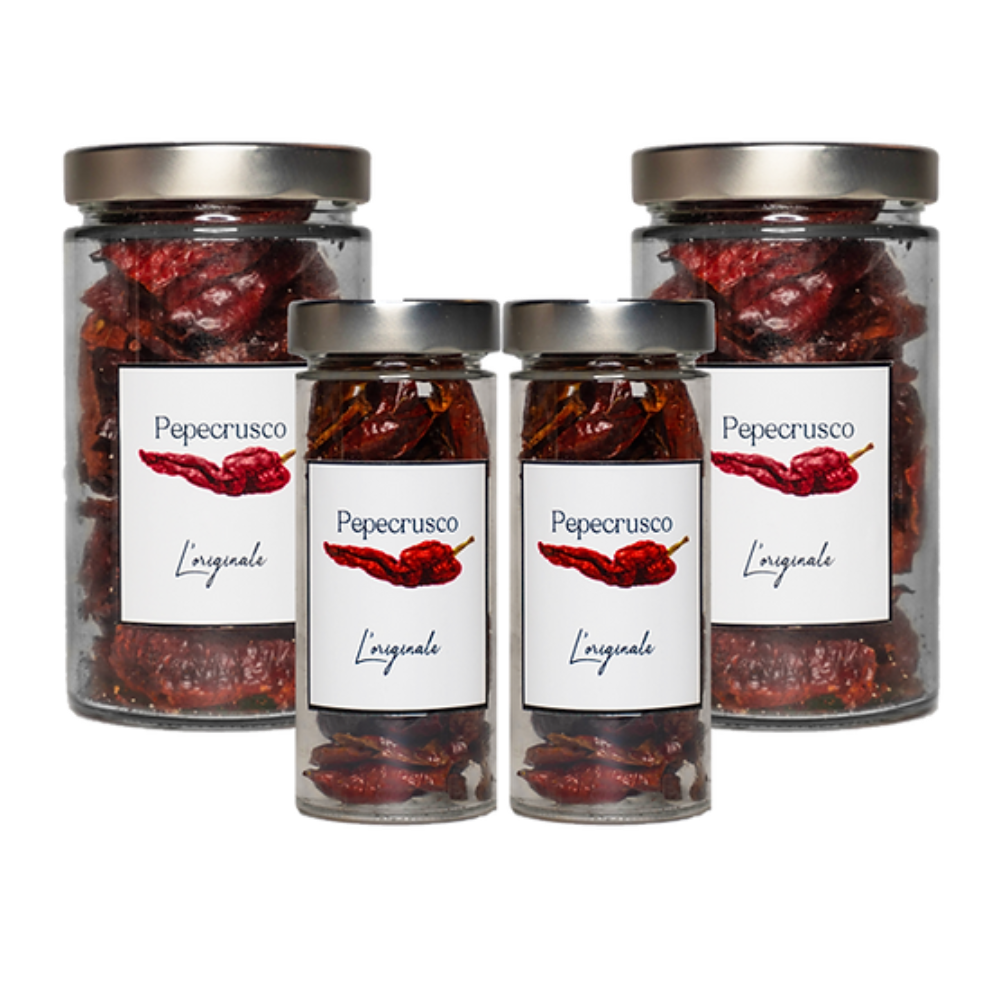 Box Peperone Crusco IGP: 2 Barattoli da 50g e 2 da 20g