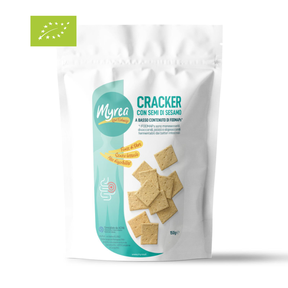 Cracker Bio Low Fodmap con Semi di Sesamo - 150g