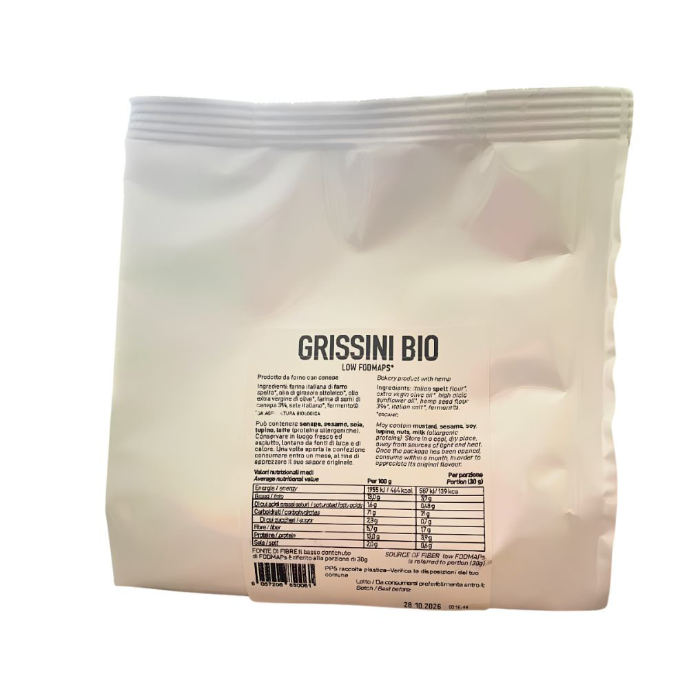 Grissini Low Fodmap Bio Gusto Classico - 150g