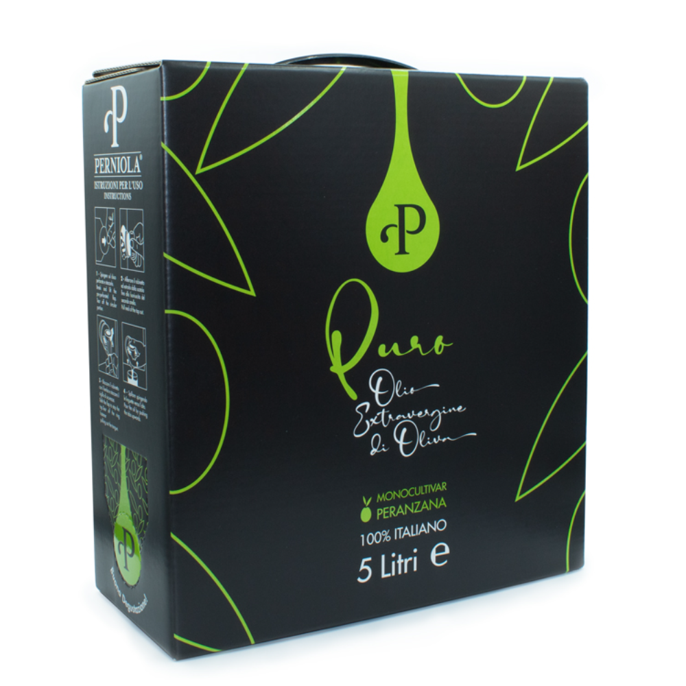 Olio EVO Bag-in-Box da 5 Litri - Monocultivar Peranzana