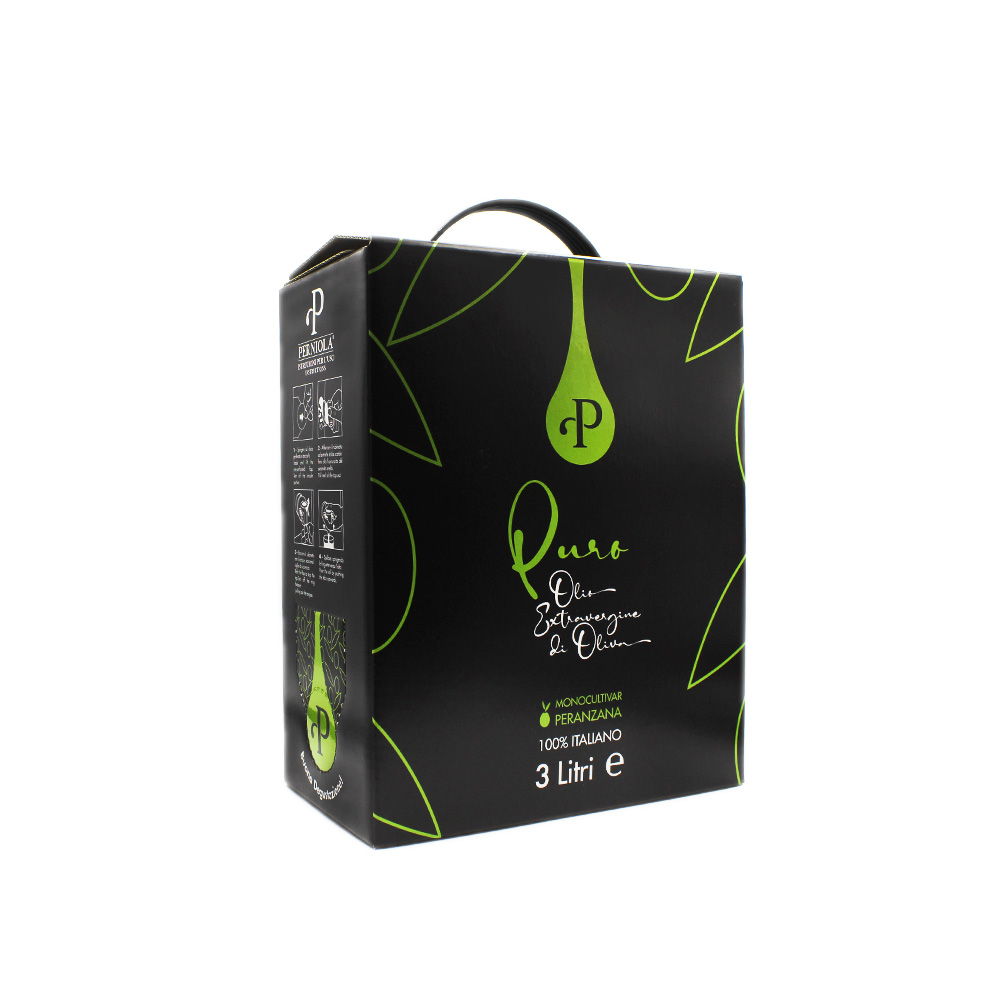 Olio EVO Bag-in-Box da 3 Litri - Monocultivar Peranzana