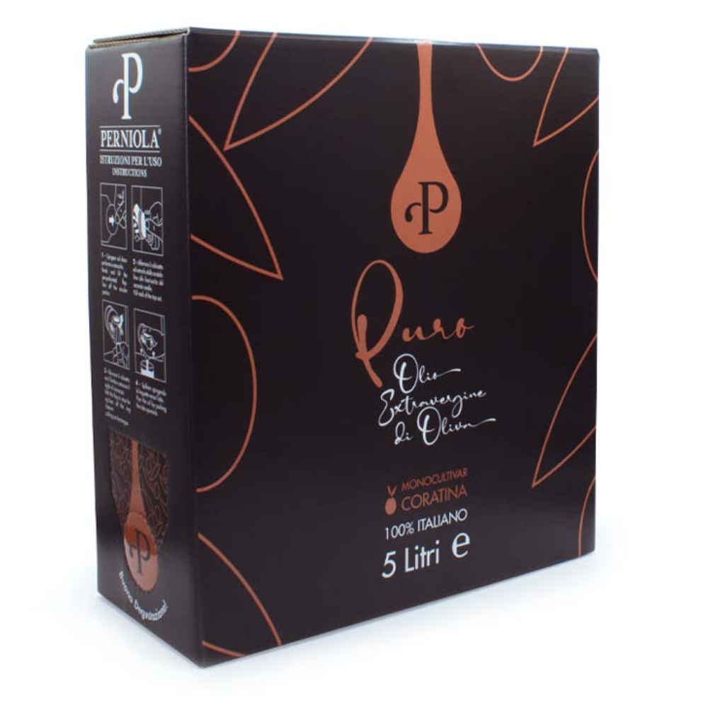 Olio EVO Bag-in-Box da 5 Litri - Monocultivar Coratina 