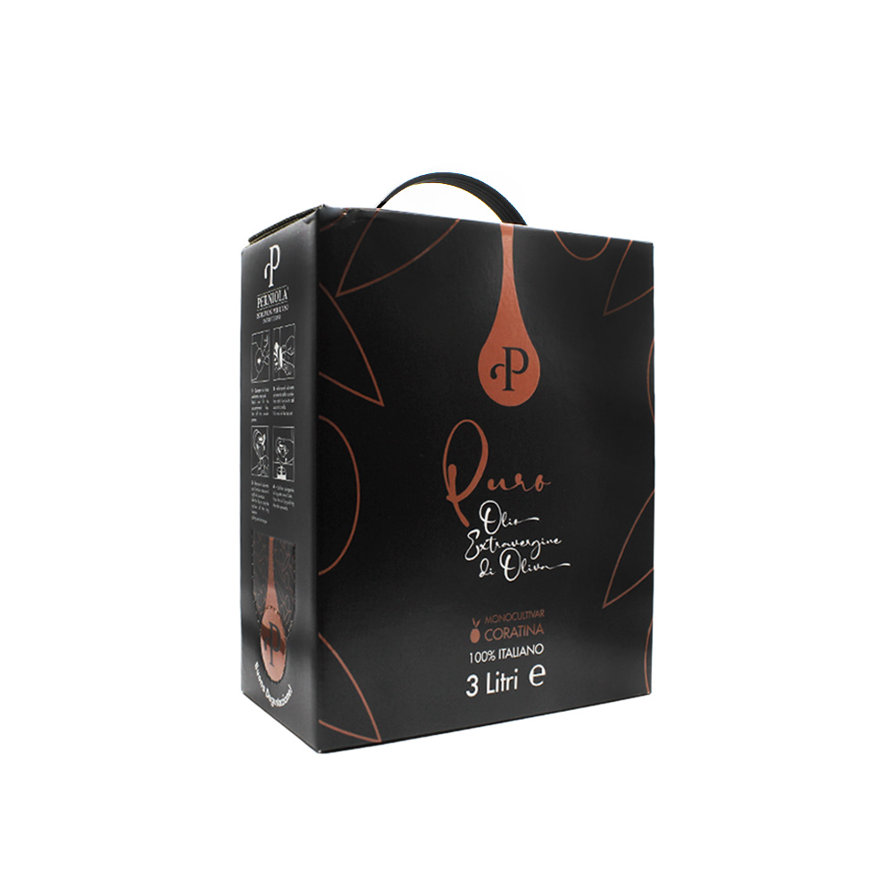 Olio EVO Bag-in-Box da 3 Litri - Monocultivar Coratina