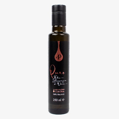 Olio Extravergine di Oliva Monocultivar Coratina "Puro" - 250 ml - 6 pezzi