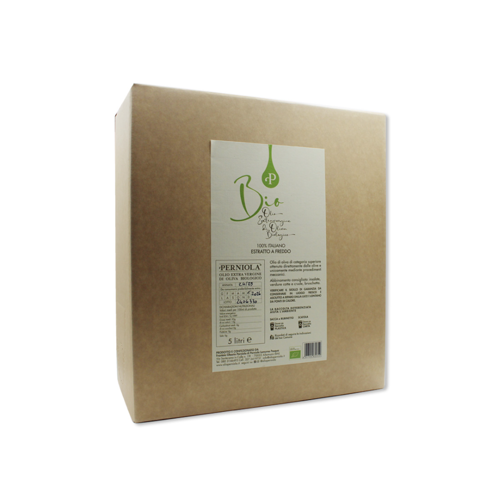 Bag-in-Box da 5 Litri di Olio EVO Biologico 