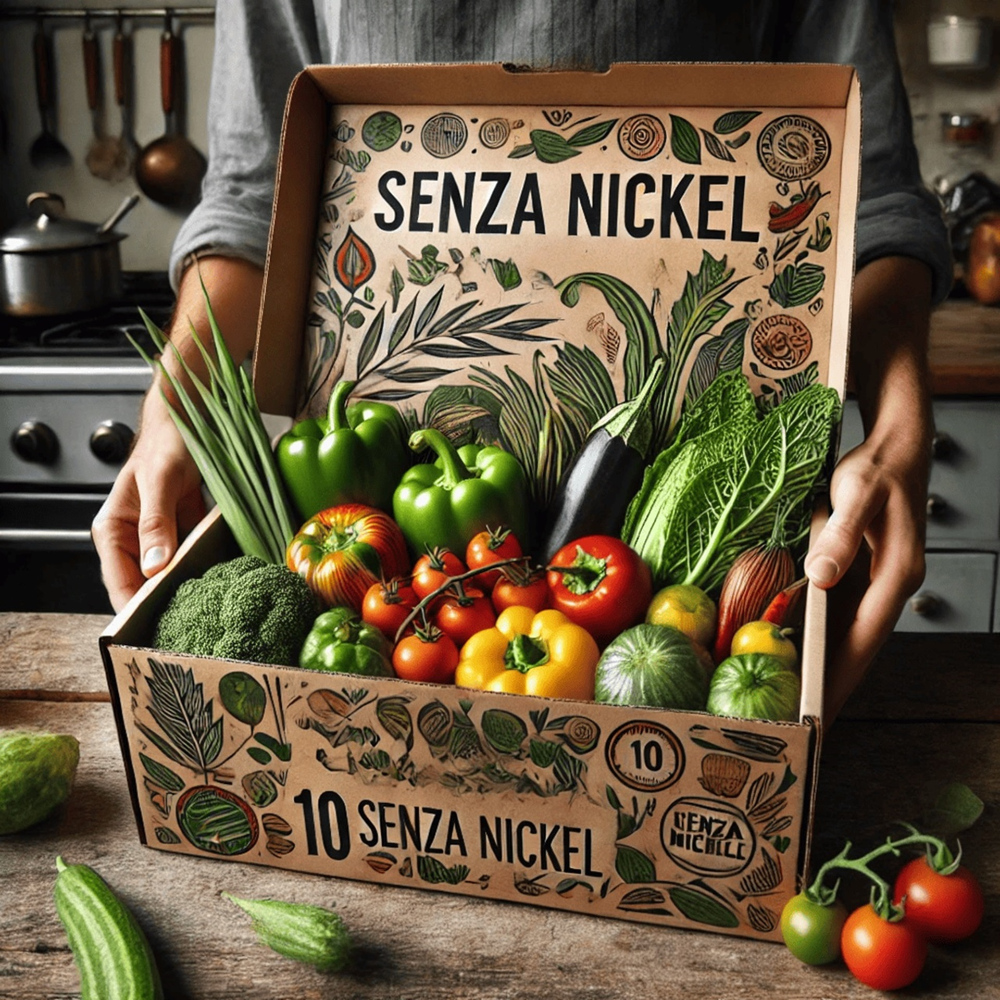 Box di Ortaggi Freschi Senza Nichel - 10 Confezioni da 250g/500g