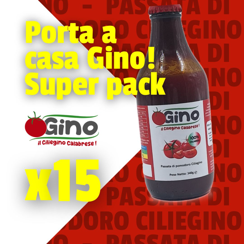 Gino | Passata di pomodoro Super Pack 15 pezzi