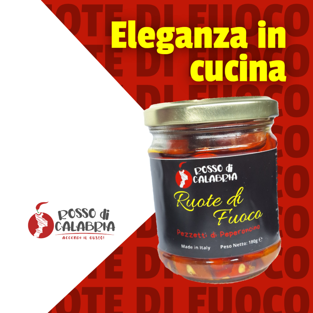 Pezzetti di Peperoncino Calabrese "Ruote di Fuoco" - 180g