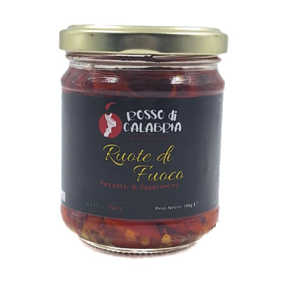 Pezzetti di Peperoncino Calabrese "Ruote di Fuoco" - 180g