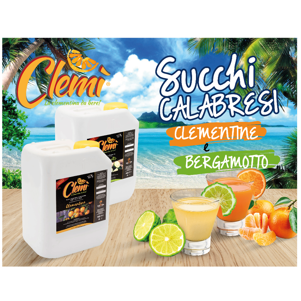 Clemì Succo Concentrato: 2 Taniche (anche miste) + TSHIRT