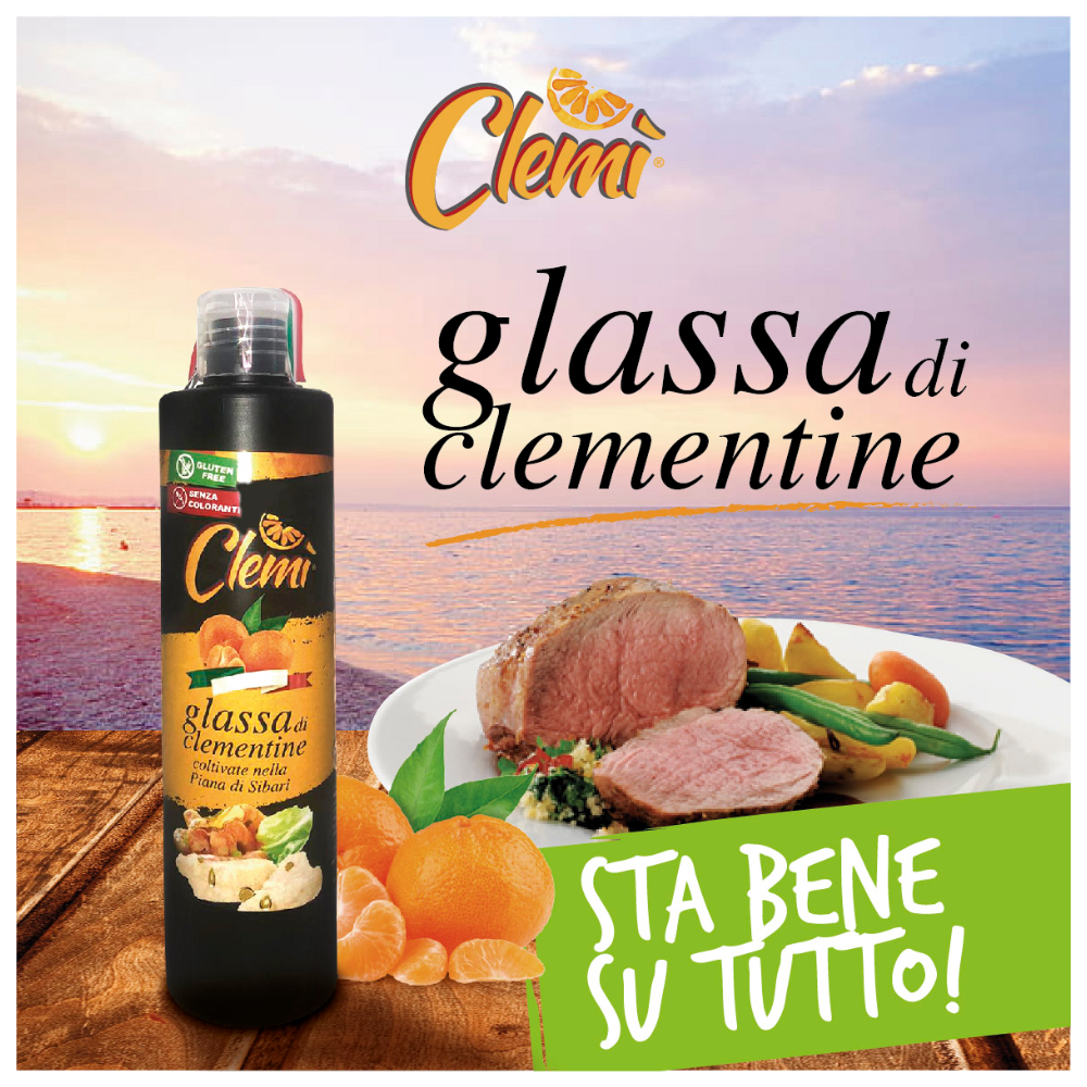 Glassa Clemì: 1 Confezione da 140 gr (clementine, bergamotto, cipolla o peperoncino)