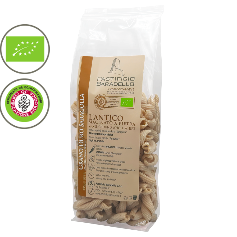 4 Pacchi di Treccioni di Grano Antico Saragolla - 4 Pacchi da 250g