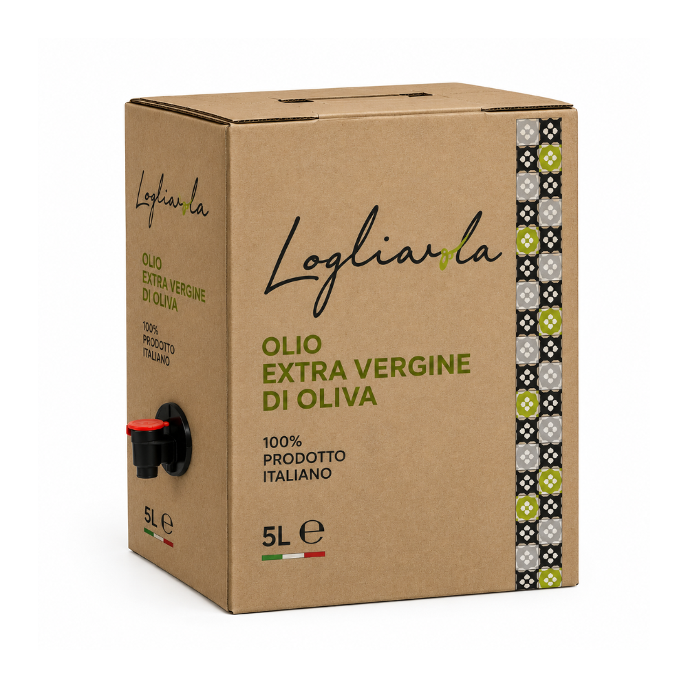 Olio Extravergine di Oliva 100% Pugliese - Bag in Box da 5 Litri