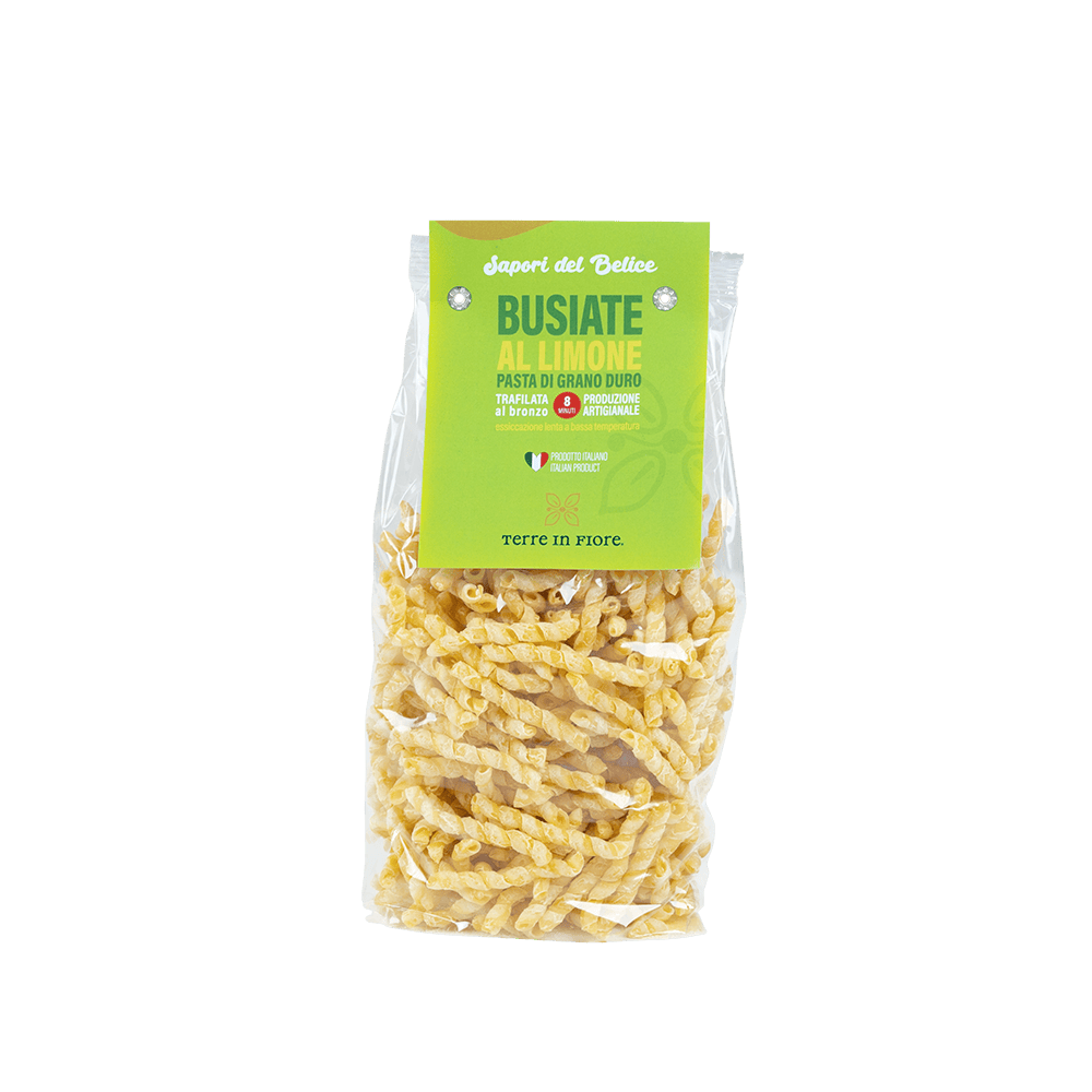 Busiate al Limone, Pasta di Semola di Grano Duro - 500g
