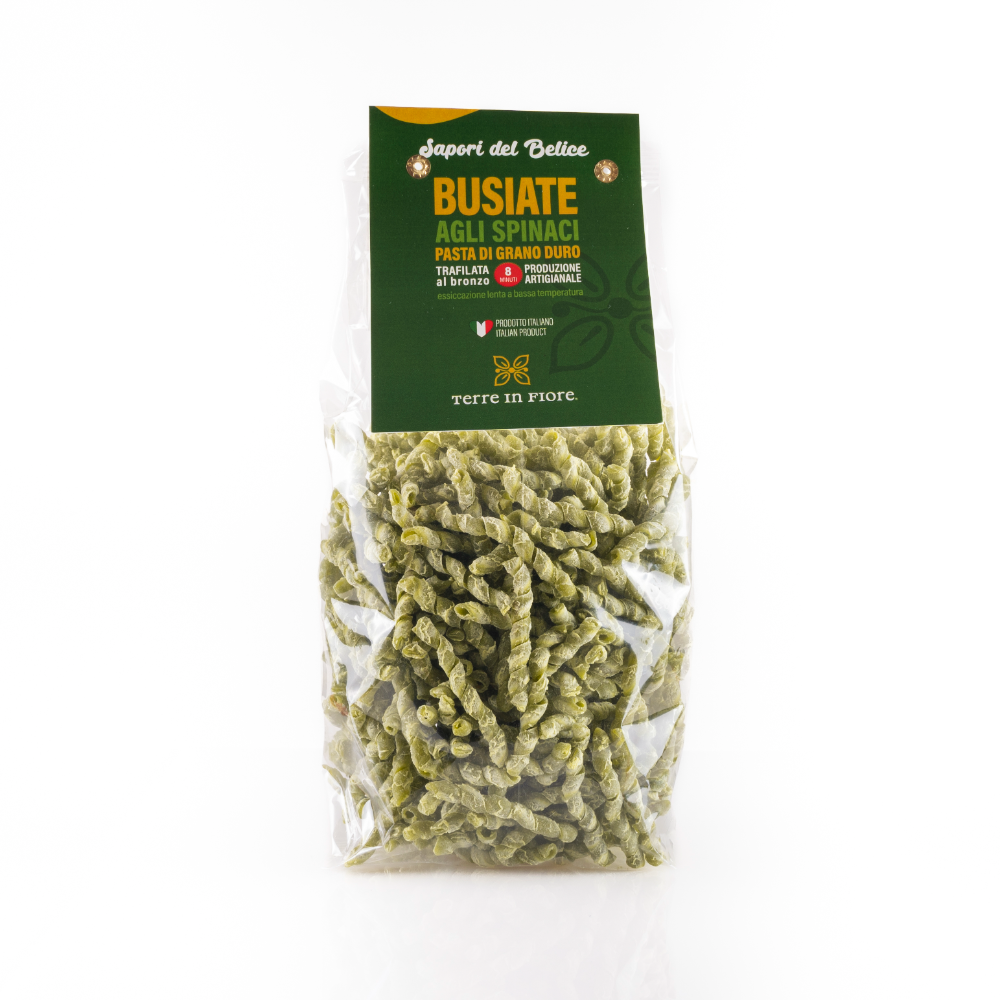 Busiate agli Spinaci, Pasta di Semola di Grano Duro