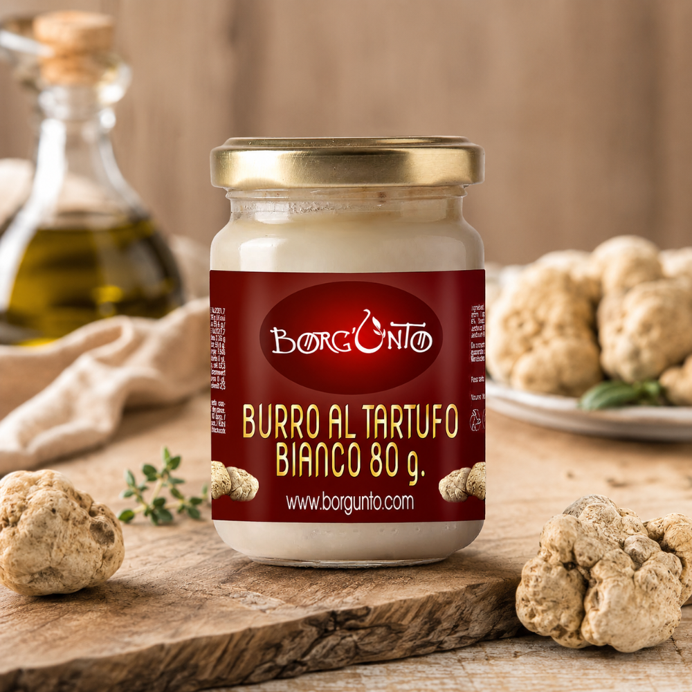 Burro al Tartufo Bianco e Bianchetto - 80g