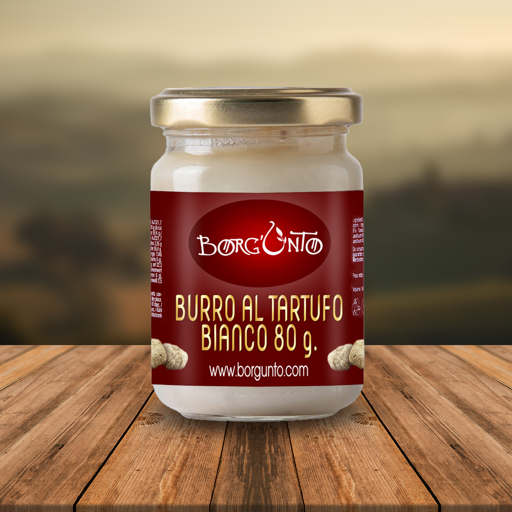 Burro al Tartufo Bianco e Bianchetto - 80g