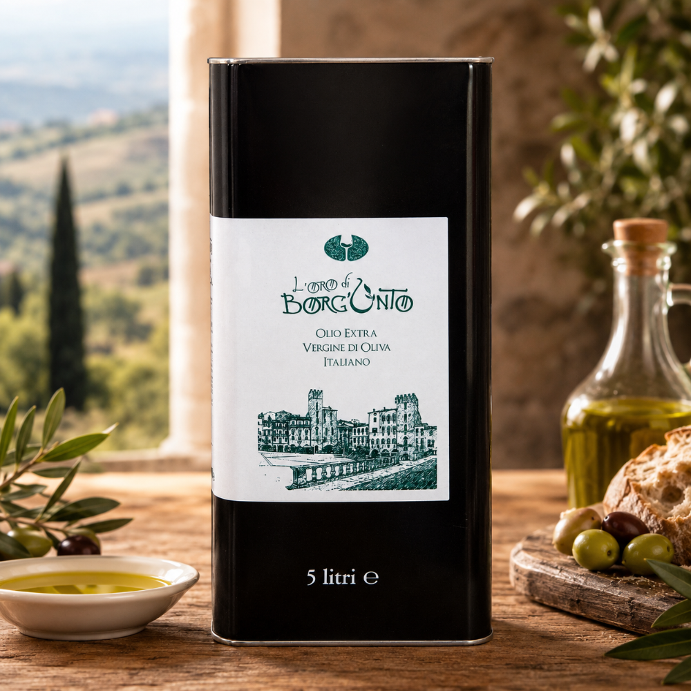 Olio Extra Vergine di Oliva Toscano "Borgunto" - Latta da 5 Litri